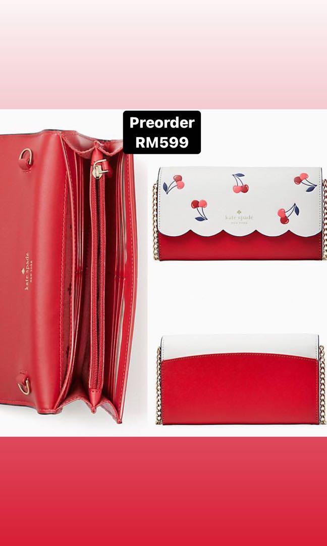 ON SALE! (PREORDER? KATE SPADE BING CHERRY WALLET ON CHAIN, Women's  Fashion, Bags & Wallets, Purses & Pouches on Carousell