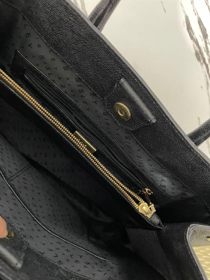 Original Sisley Structured bag Saffiano leather, Women's Fashion, Bags