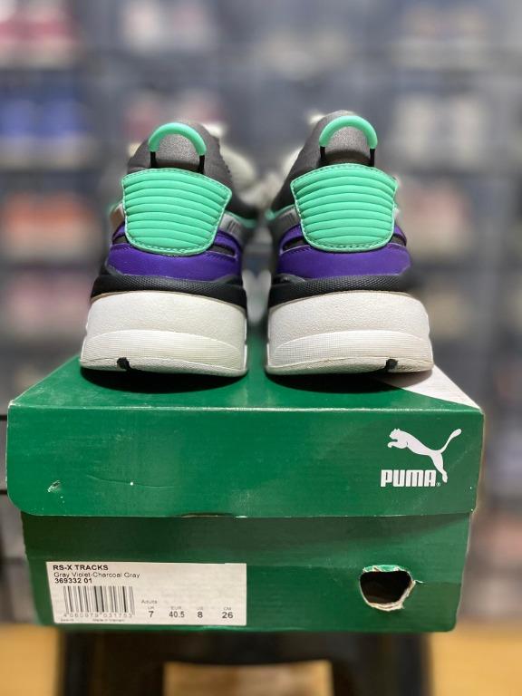 Puma rsx green and purple discount