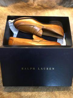 RALPH LAUREN Singleton Tan Loafers BRAND NEW