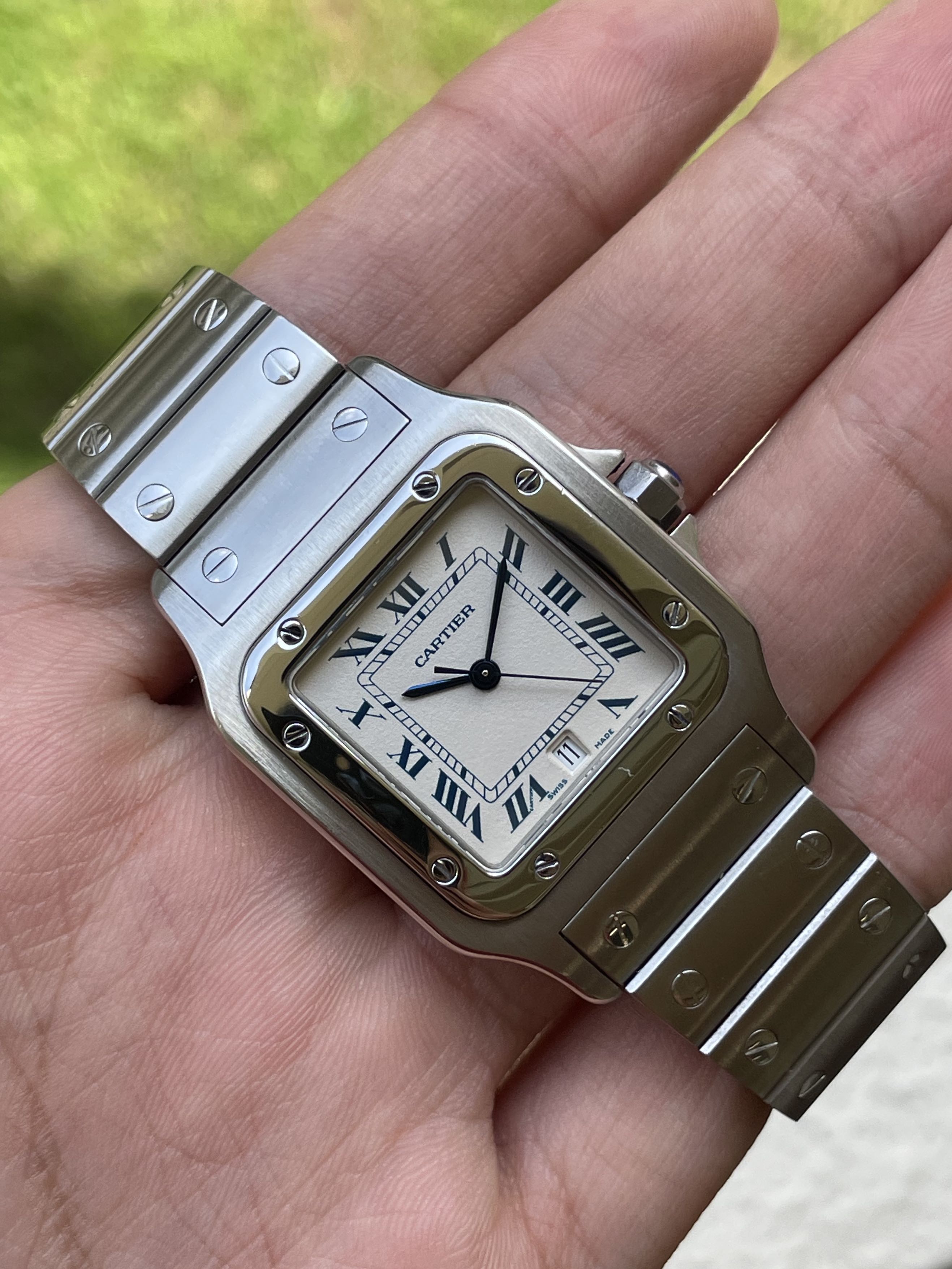 RARE Ultra mint Cartier Santos Galbee 1564