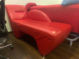 Red Chaise Sofa! Super Comfortable