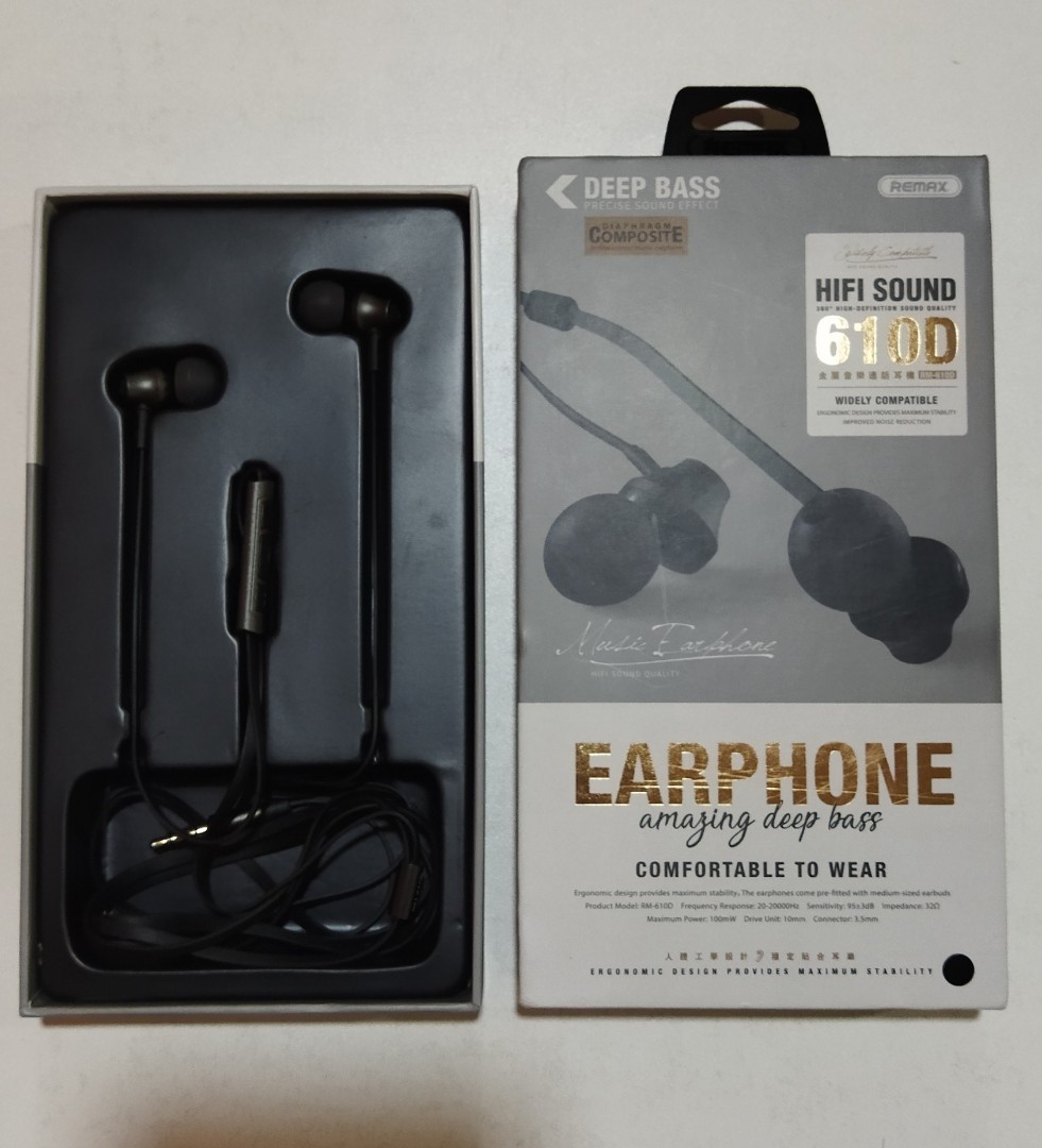 REMAX RM-610D [Grey], Audio, Portable Audio Accessories on Carousell