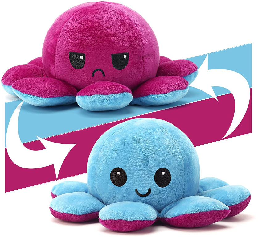 Double-Sided Flip Mood Octopus 