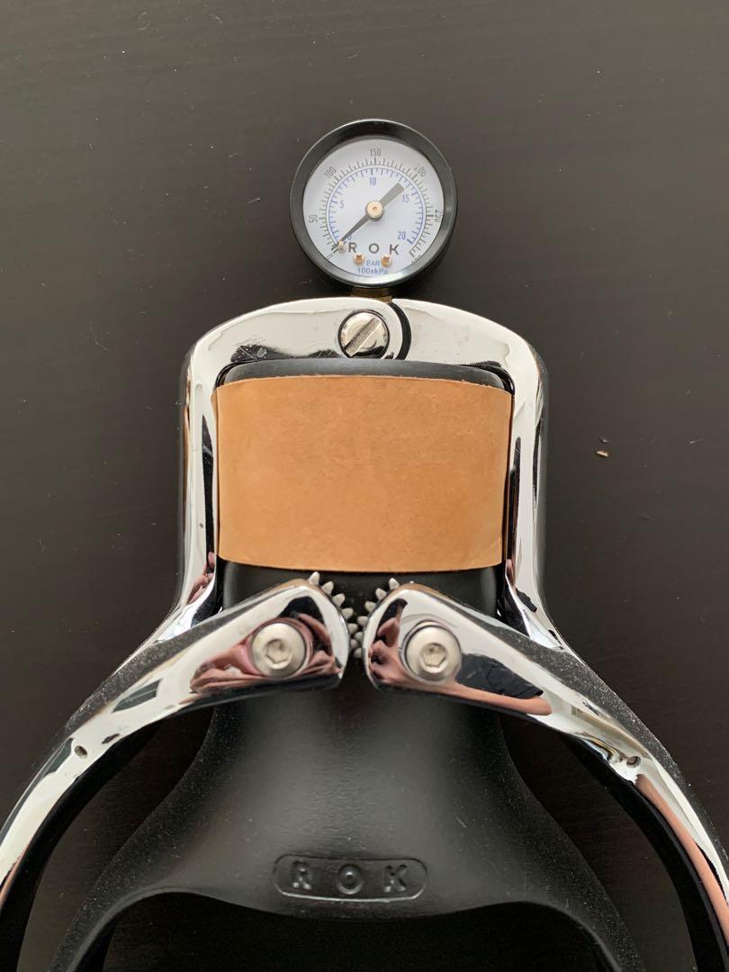 Rok Espresso with pressure gauge (Bundle), TV & Home Appliances