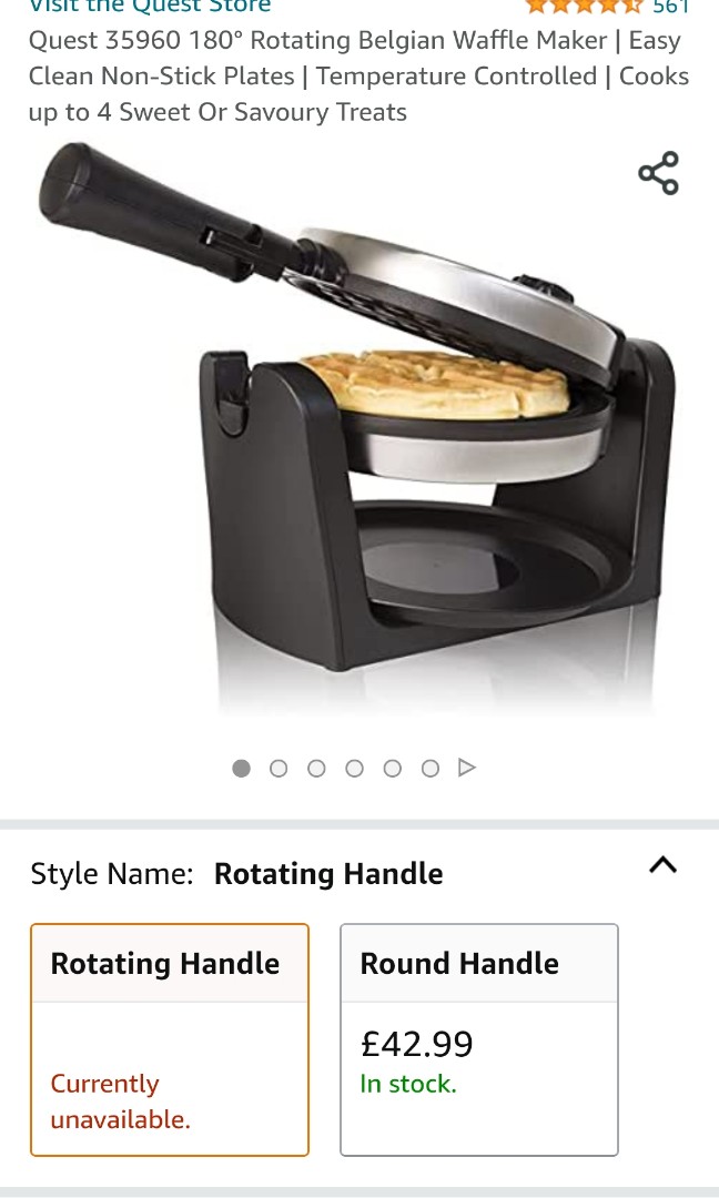 Quest Rotating Waffle Maker