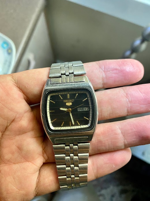 Seiko 5 Automatic 17 Jewels Square Dial Watch Men s Fashion