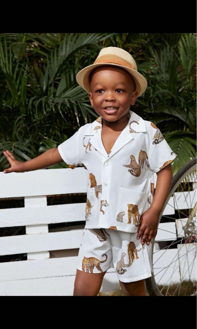 Baby boy top leopard outfit