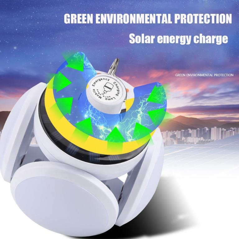 Solar Emergency Waterproof Charging Folding LED Lamp 2029, Furniture & Home Living, Lighting