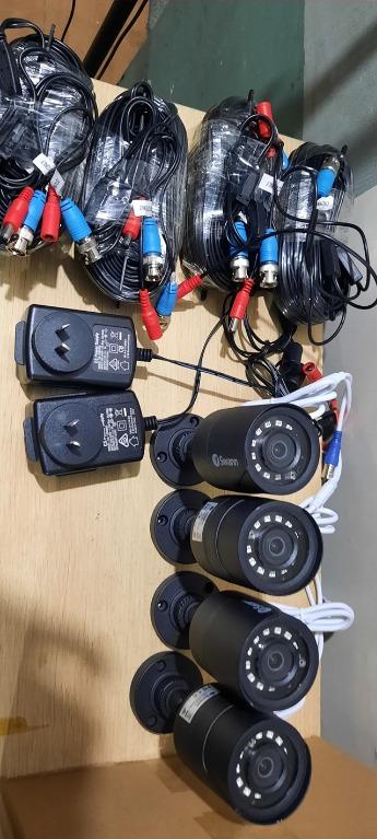 Swann CCTV set (Category: Security Systems & CCTV Cameras) located in San Pedro. Submitted by aus-plus (Listing ID 1148255645, Image 1). Description: 1 x DVR (Storage Range: 500GB to 1 TB) 4 x All weather camera 4 x coaxial cable 1 x mouse 2 x adaptors Second hand from Australia Genuine Swann brand.