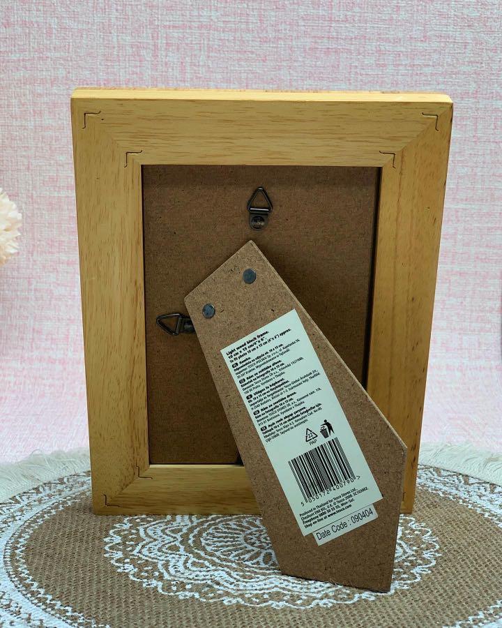 Tesco Light Wood Block Frame, Furniture & Home Living, Home Decor