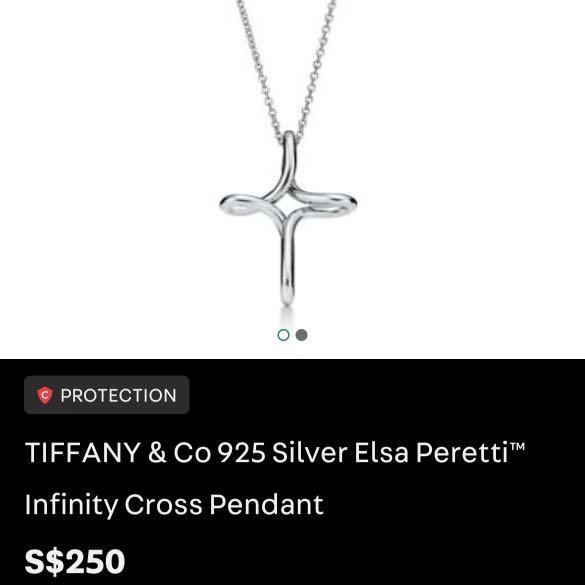 Tiffany and co on sale infinity cross necklace