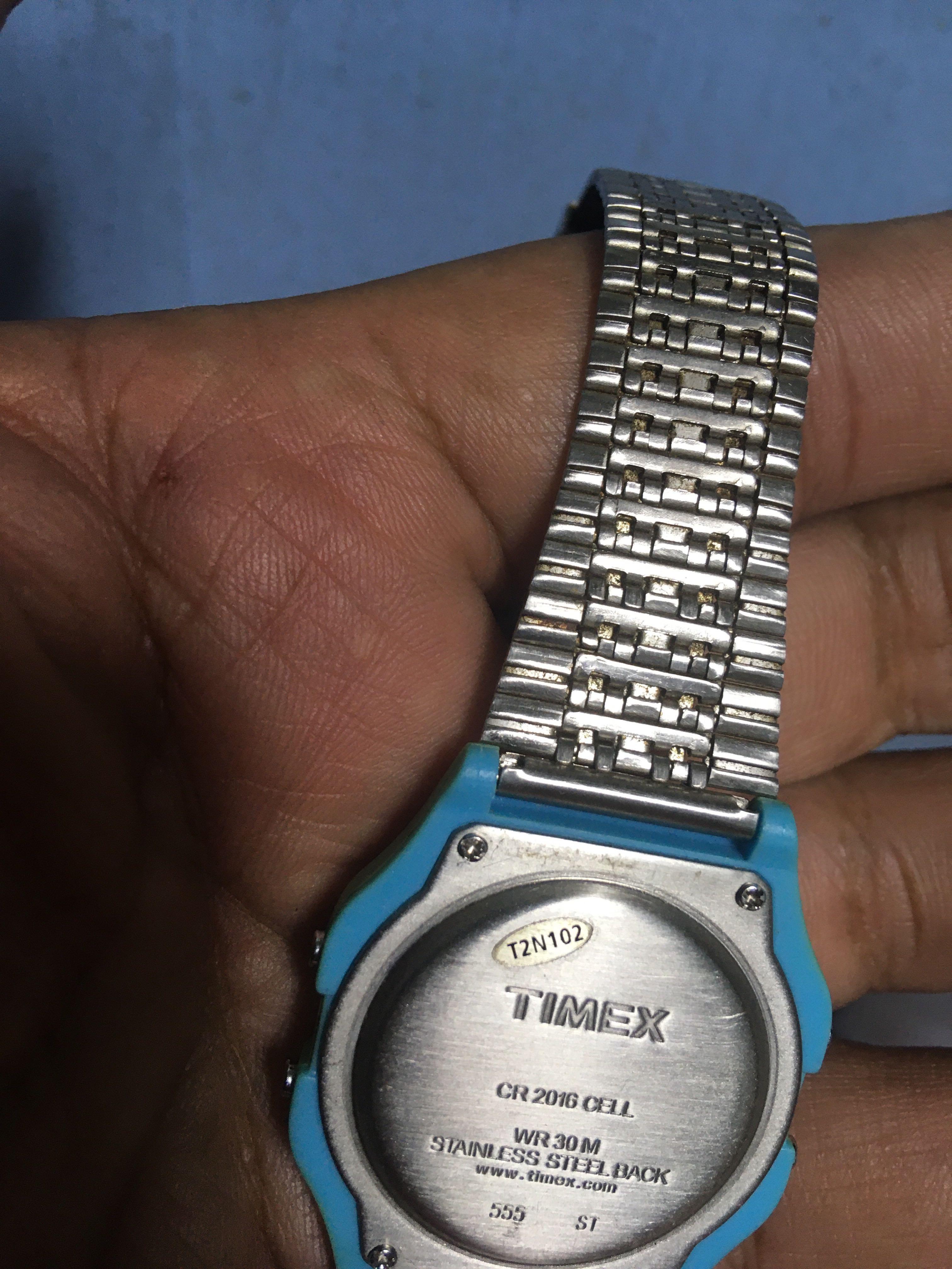 Timex wr30m stainless steel deals back