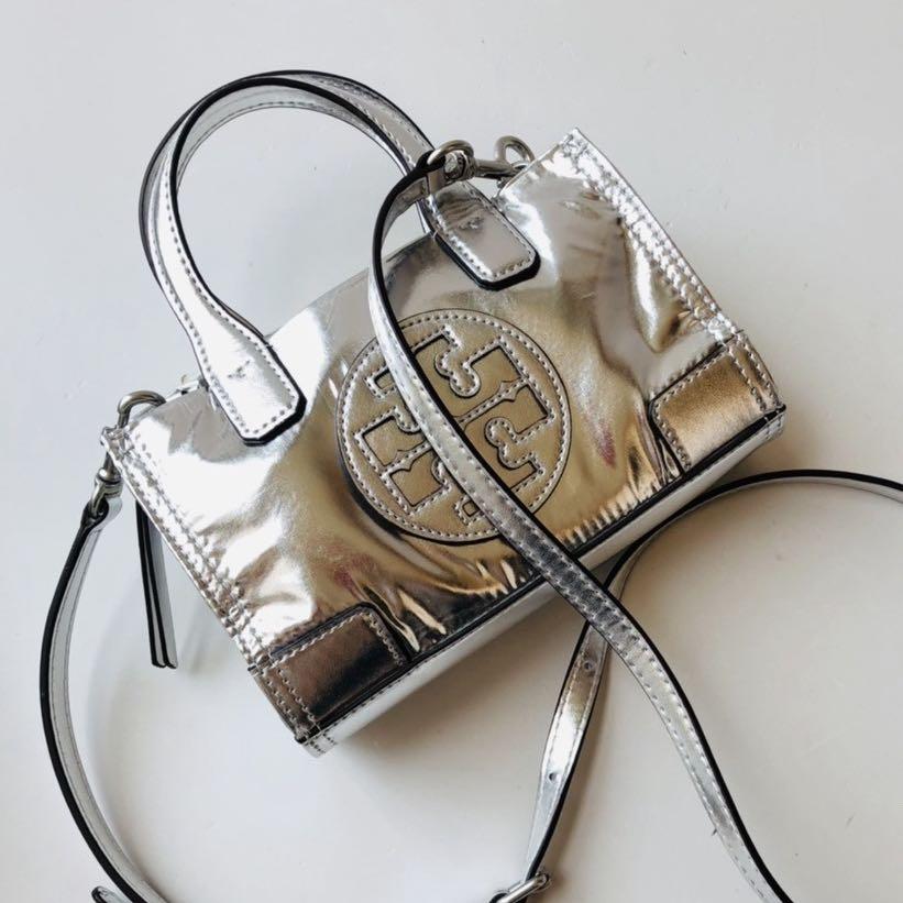Tory Burch Metallic Ella Tote Bag Women s Fashion Bags Wallets