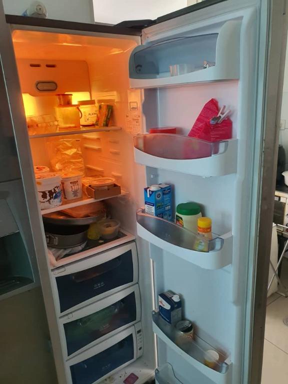 Two door refrigerator with water hole and ice, TV & Home Appliances, Kitchen Appliances