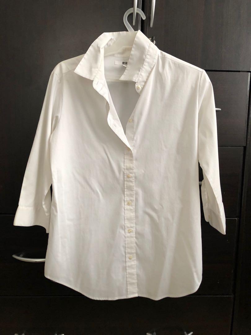 Uniqlo 3/4 Blouse, Women's Fashion, Tops, Blouses on Carousell