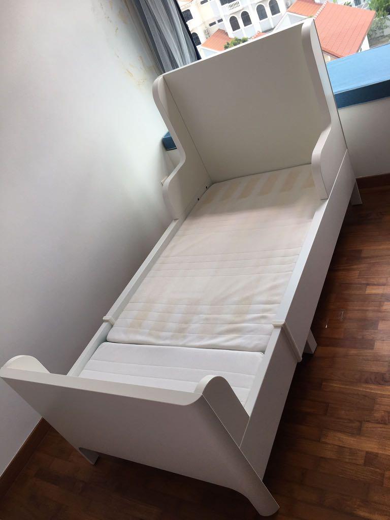 Used IKEA adjustable bed frame and mattress, Babies & Kids, Baby