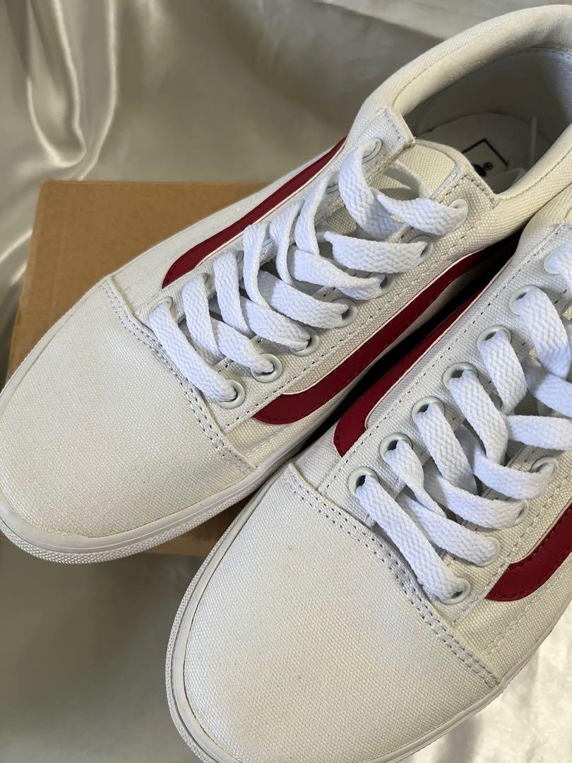 Vans old skool store dx white red