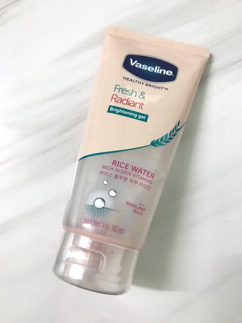 Vaseline rice water brightening gel, Beauty & Personal Care, Face, Face