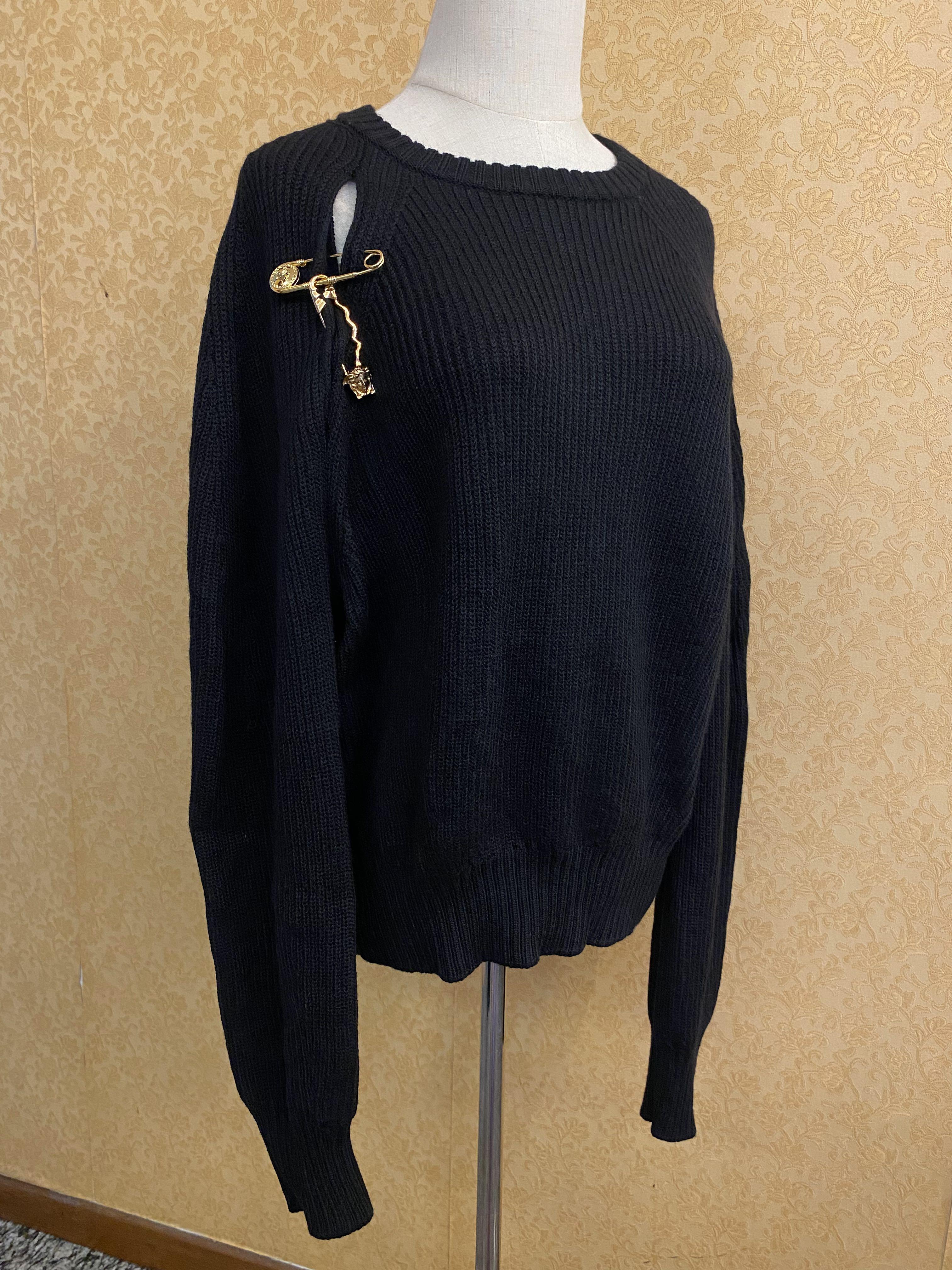 DISCOUNT VERSACE SAFETY PIN SWEATSHIRT