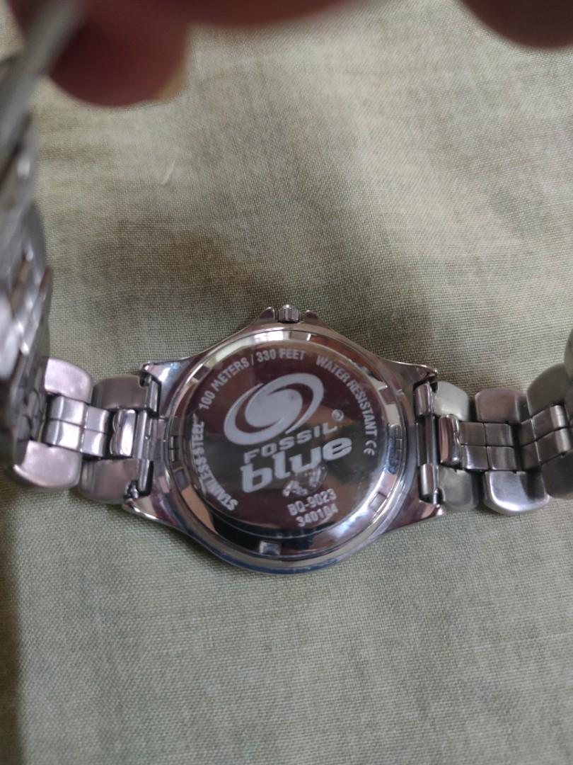 RUSH AUTHENTIC FOSSIL BLUE WATCH 100 meters