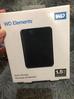 WD Elements EXTERNAL HDD 1.5TB