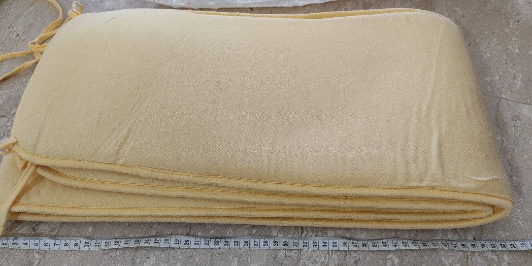 Yellow cot bumper 2 m, Babies & Kids, Baby Nursery & Kids Furniture ...
