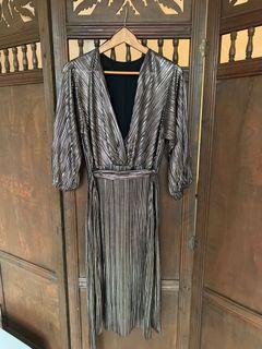 Zara metallic dress