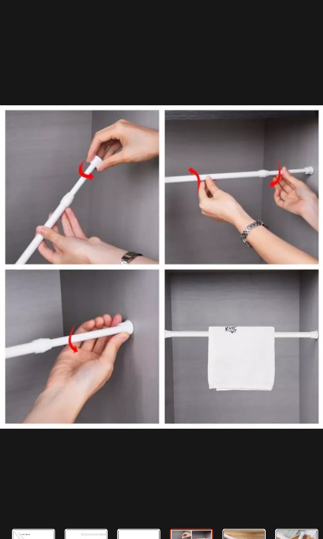 125cm Extender rod/ tension rod/ extender pole /curtain rod/ curtain