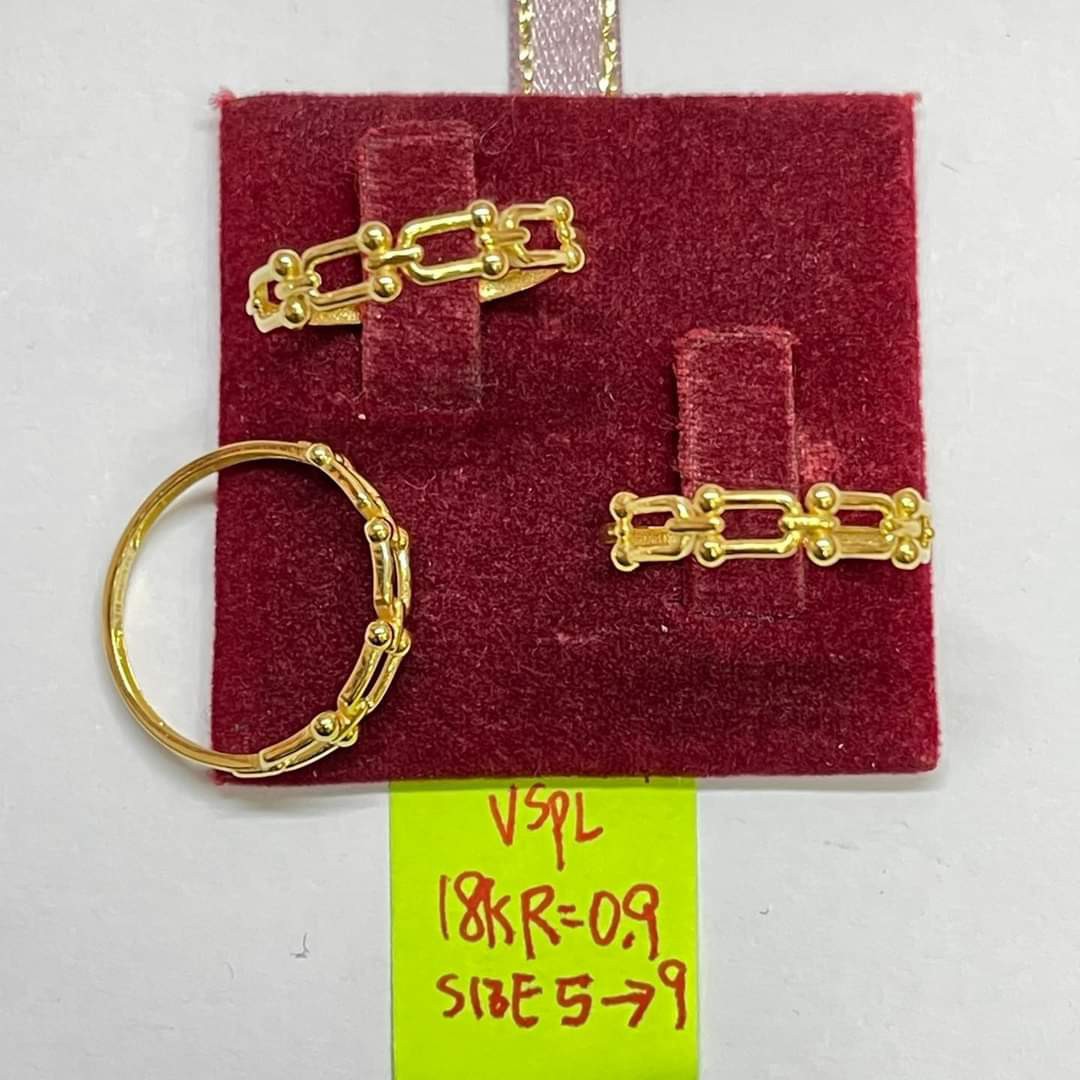 18K Saudi Gold hardware ring, Women's Fashion, Jewelry & Organizers, Rings on Carousell