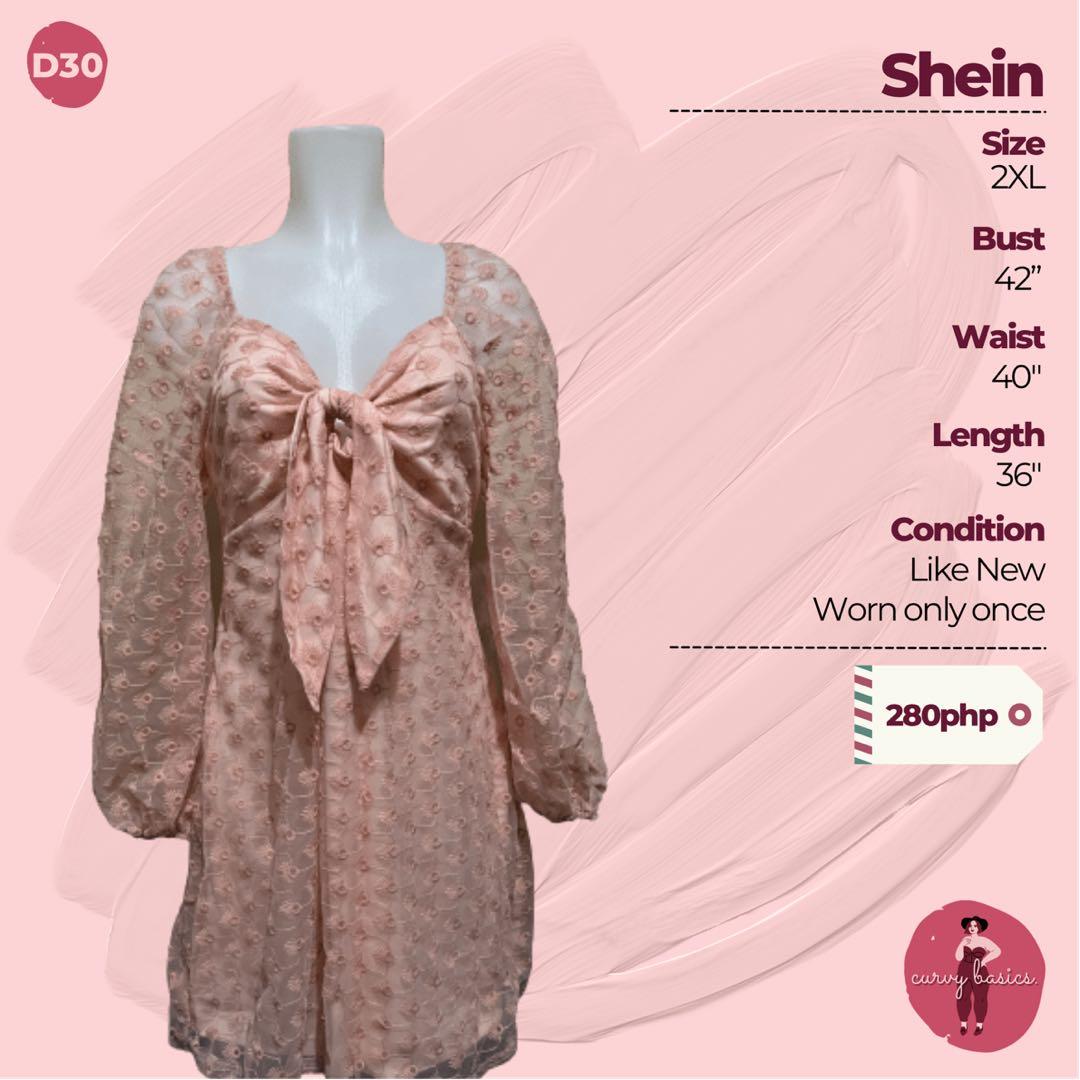 Pink Maxi Dress Shein Curve 2XL, Women's Fashion, Dresses & Sets, Dresses  on Carousell