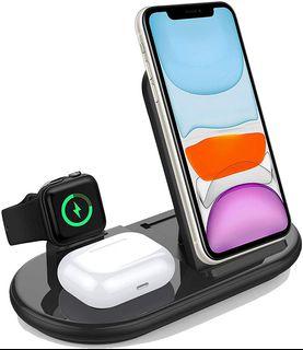 25W Wireless Charger,Foldable 2 in 1 Wireless Charging Station for Apple iPhone 13/13 Pro/12/12 Pro/11/SE/X/8/Airpods,PDKUAI 15W Fast Dual wireless induction charge Stand For Samsung phone/Galaxy Buds