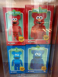 400% Bearbrick Elmo and Cookie Monster