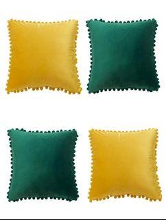 4 Velvet Cushions