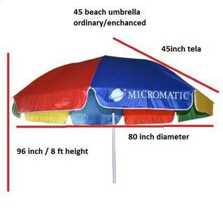 90 Inches Diameter Beach Umbrella
