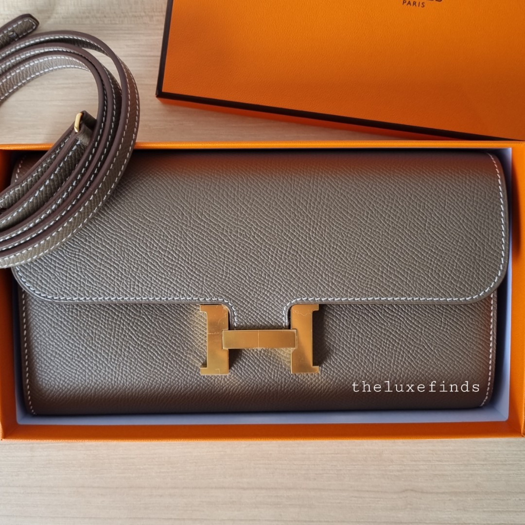 Hermes Constance Wallet To Go Gold Epsom PHW