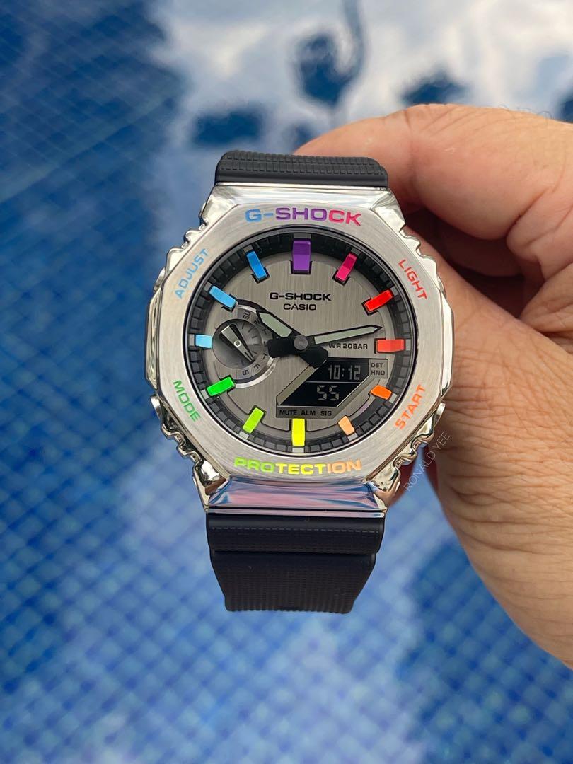 LIMITED EDITION CASIOAK G SHOCK GM 2100 1A METAL CASIOAK
