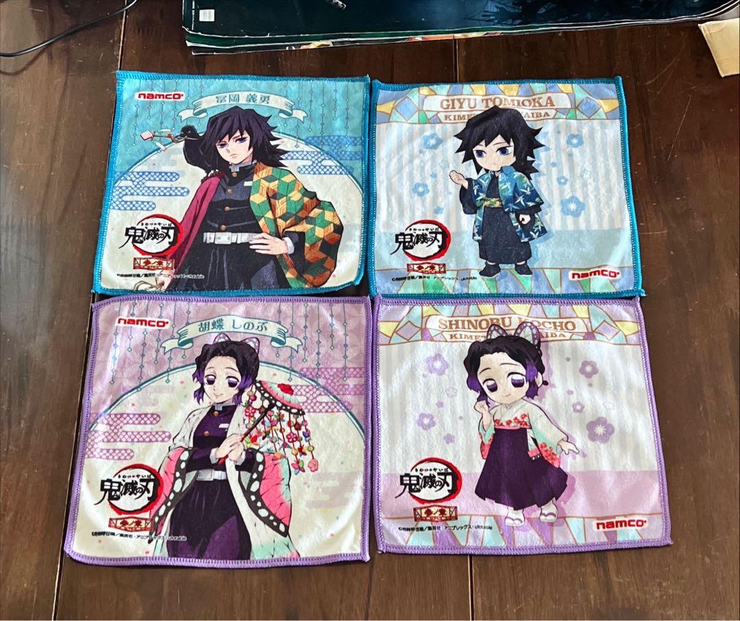 鬼滅之刃namco 日本限定手巾方巾戲典參之章全套16款單款售賣 興趣及遊戲 書本 文具 漫畫 Carousell
