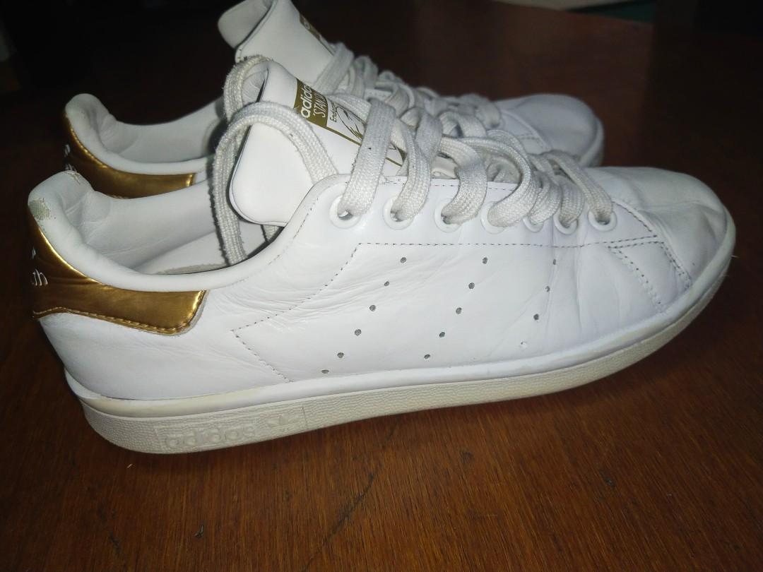 Adidas stan smith gold colour sneakers Women s Fashion Footwear