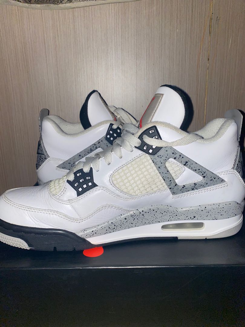 Air jordan 4 White cement 2016, 男裝, 鞋, 波鞋- Carousell