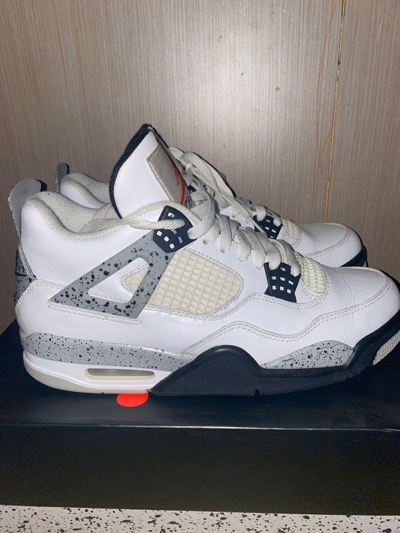 Air jordan 4 White cement 2016, 男裝, 鞋, 波鞋- Carousell