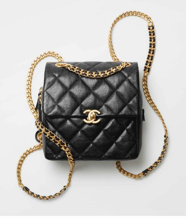 Sold  Authentic Chanel 22P Caviar Black Backpack in Melody Chain (not 22S,  mini), Women's Fashion, Bags & Wallets, Backpacks on Carousell