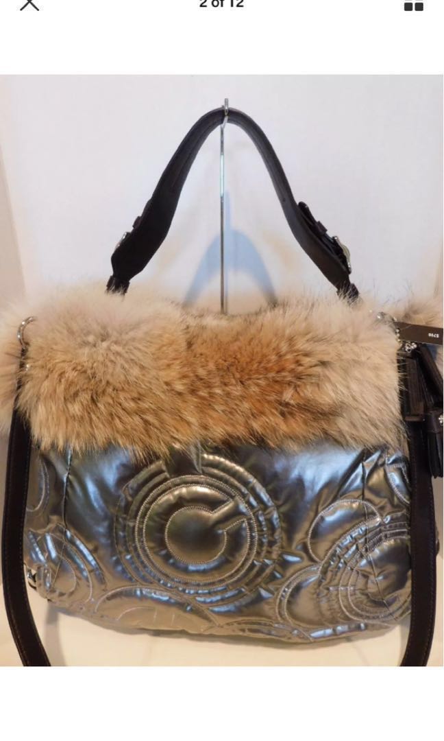 Coach fur purse on sale