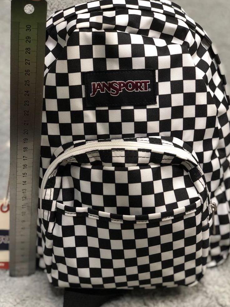 Authentic Jansport Backpack Checkered Small Size Women s