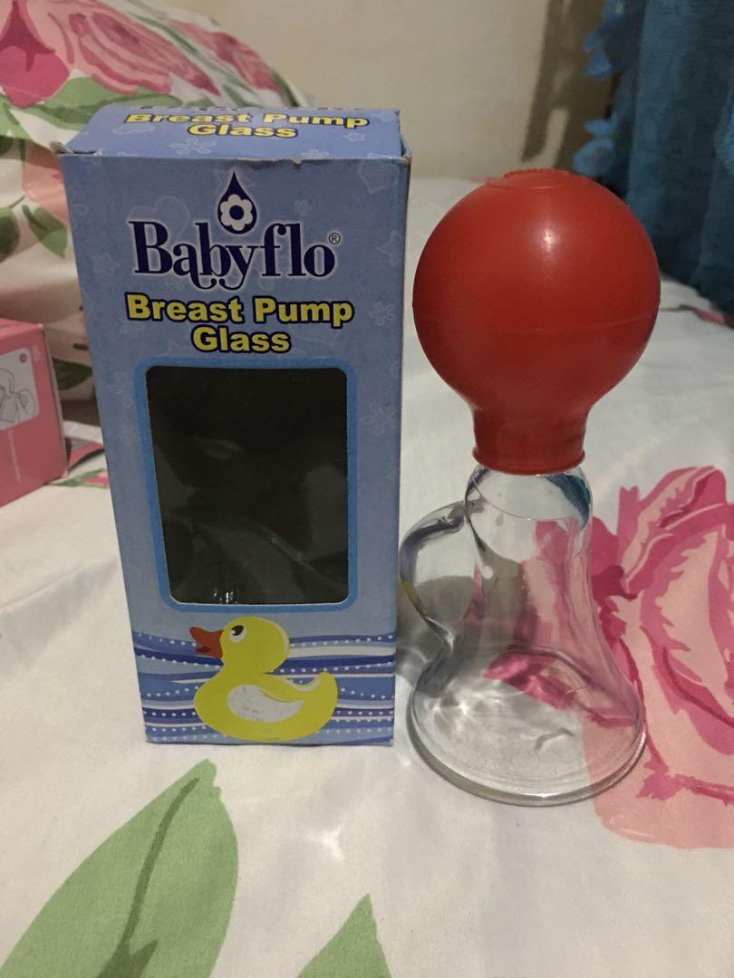 Babyflo Breast Pump Glass Babies Kids Nursing Feeding
