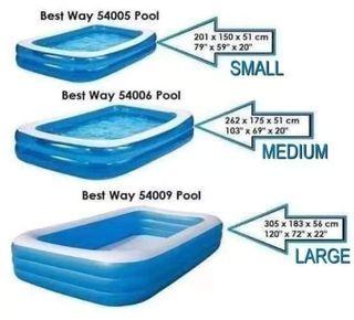 Bestway 3 sizes swimming Pool
