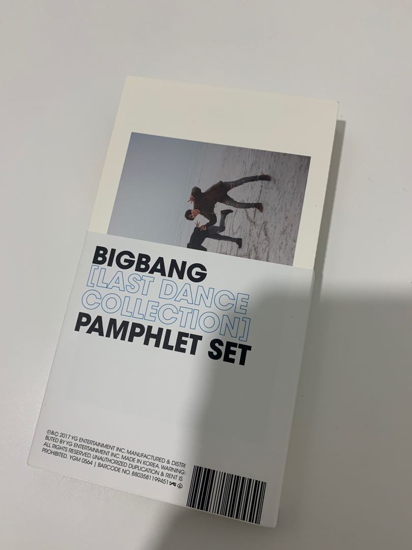Big Bang last dance collection pamphlet set, Hobbies & Toys