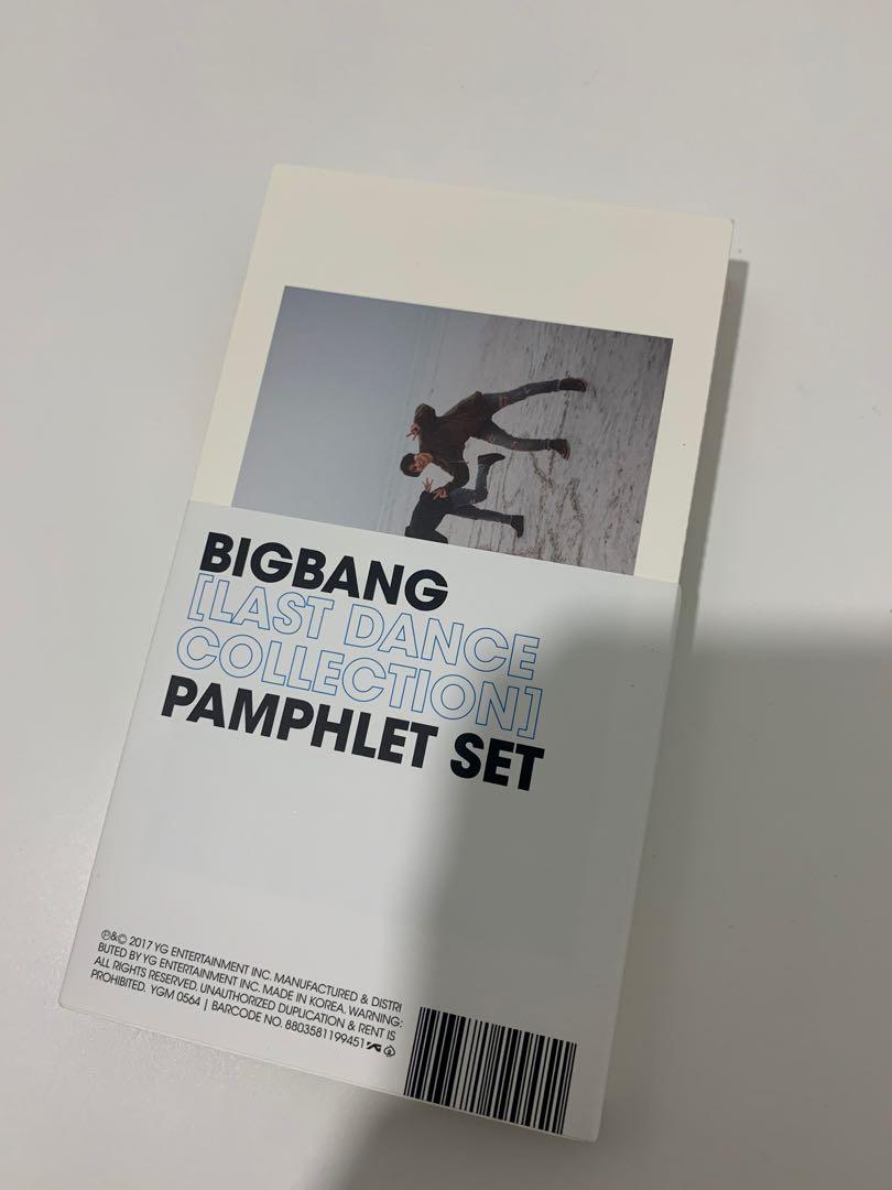 Big Bang last dance collection pamphlet set, Hobbies & Toys
