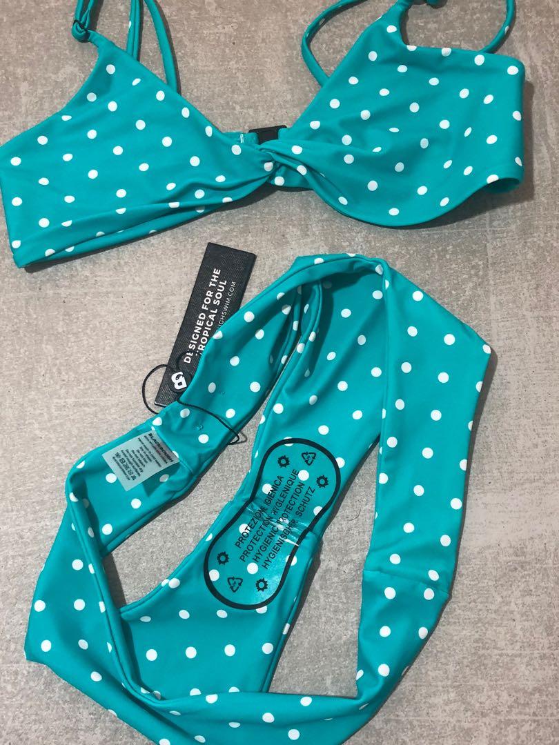 Blackbough Dotty Green Bikini Set ; coming soon, Women's Fashion