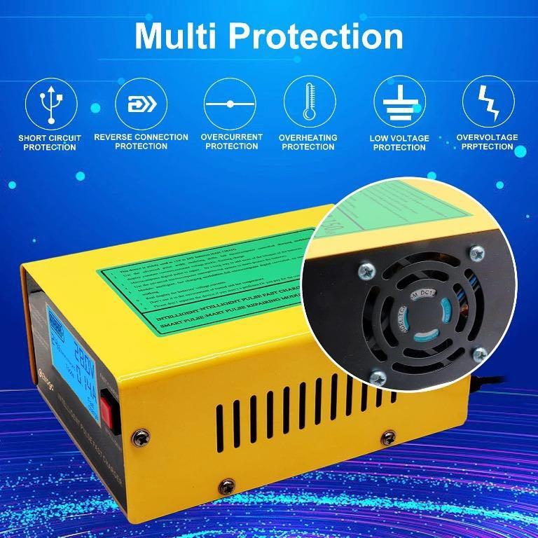 BO LAI MEI car battery charger 12V / 24V 10A Intelligent pulse charger